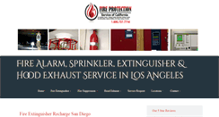 Desktop Screenshot of fireprotectionservicesandiego.com
